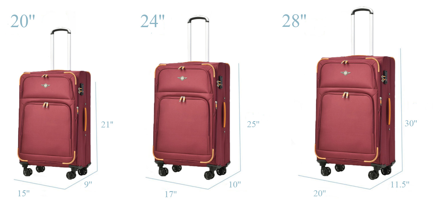 Premium 20/24/28 Inch ABS Hardside Luggage Full Details