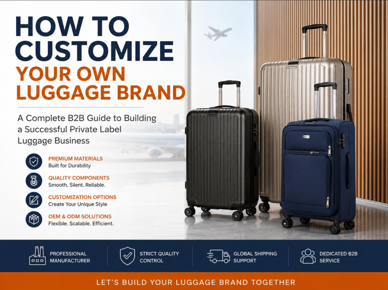 Comment personnaliser votre propre marque de bagages : le guide B2B complet pour créer une entreprise de bagages en marque blanche prospère