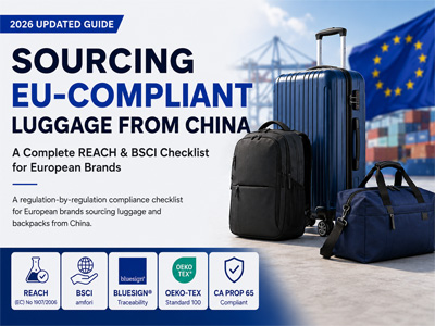 S'approvisionner en bagages conformes aux normes européennes en provenance de Chine : une liste de contrôle complète des réglementations REACH et BSCI pour les marques européennes