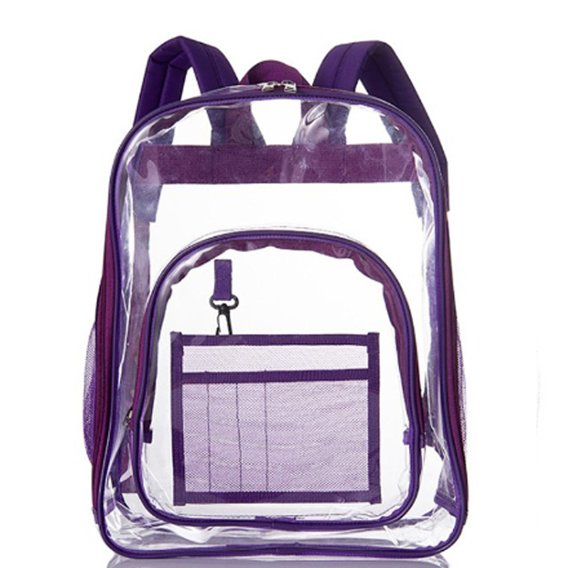 Heavy-duty PVC clear backpack