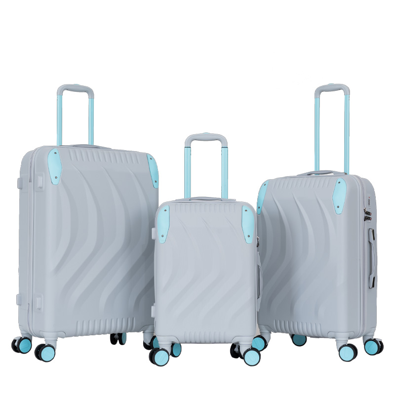 Bulk buy contrasting ABS luggage sets