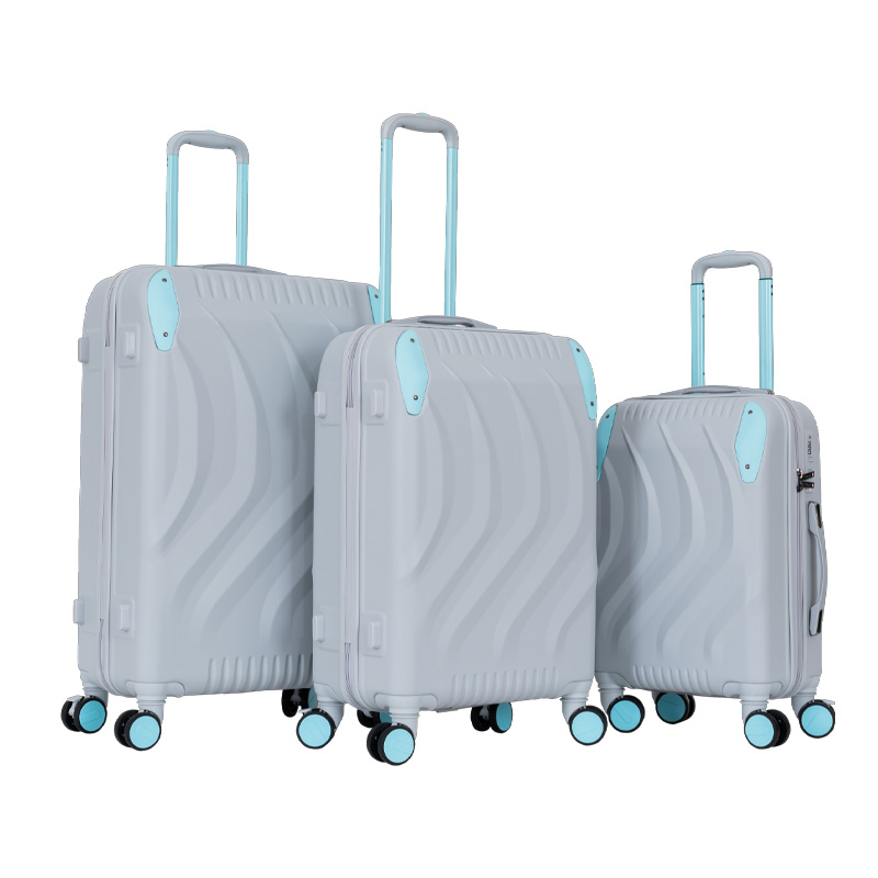 Contrasting color ABS suitcase design