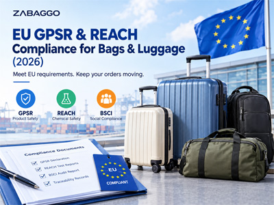 Conformité aux réglementations européennes GPSR et REACH pour les sacs et bagages (2026)